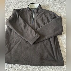 Men's Orvis Brown Quarter-Zip Sweater